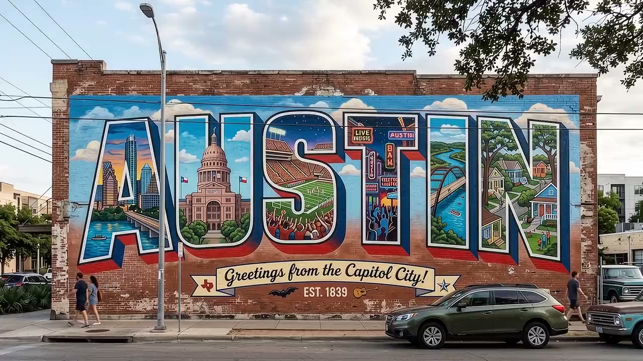 Downtown Austin skyline at dusk